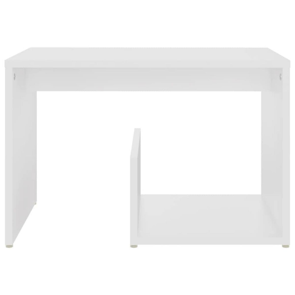 VIDAXL Table d'appoint blanc 59x36x38 cm bois d'ingenierie