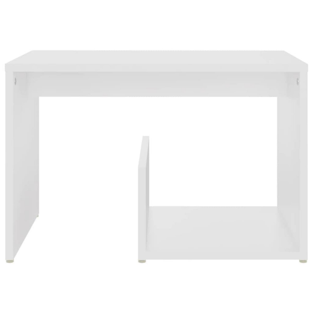 VIDAXL Table d'appoint blanc 59x36x38 cm bois d'ingenierie