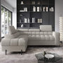 Voir la diapositive 4 : BEST MOBILIER Elisa - canapé d'angle gauche 5 places convertible avec coffre et têtières réglables en tissu bouclette