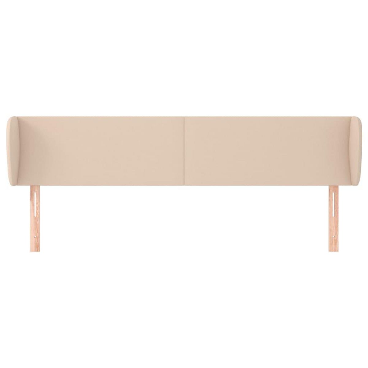 VIDAXL Tete de lit avec oreilles Cappuccino 203x23x78/88 cm Similicuir