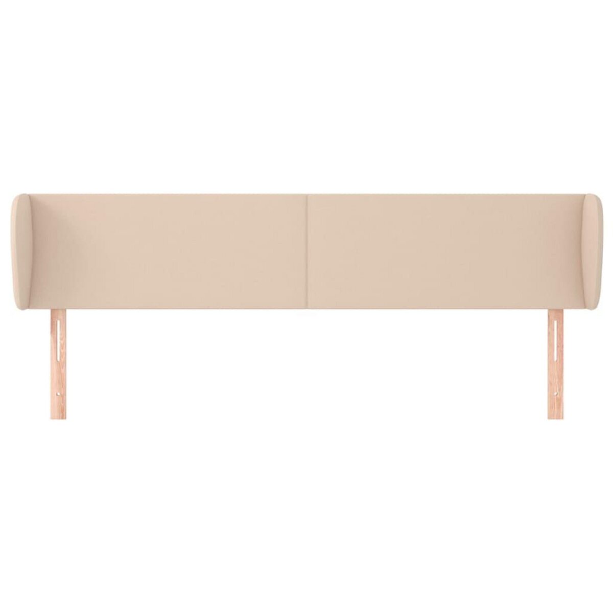 VIDAXL Tete de lit avec oreilles Cappuccino 203x23x78/88 cm Similicuir