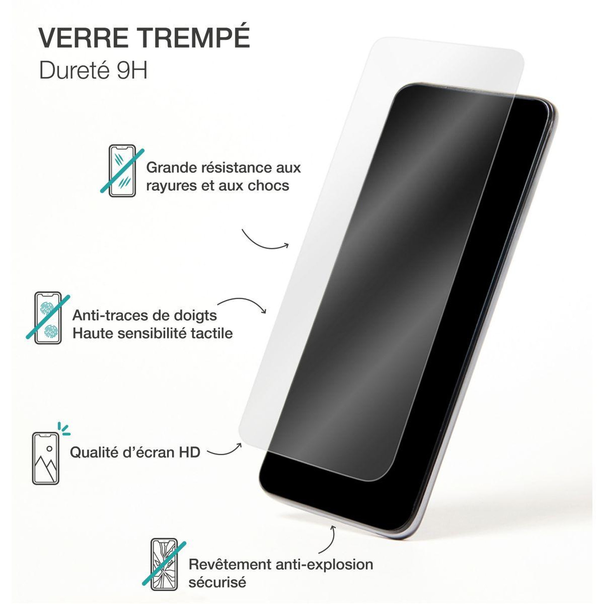 Voir la diapositive 3 : Bigben Connected Protège écran honor magic 7 lite verre trempé