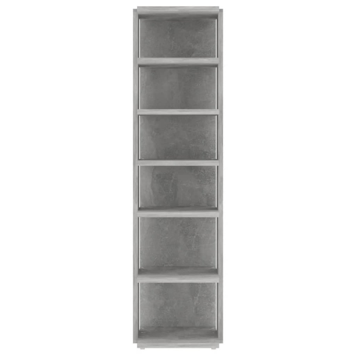 VIDAXL Armoire a chaussures Gris beton 27,5x27x102cm Bois d'ingenierie