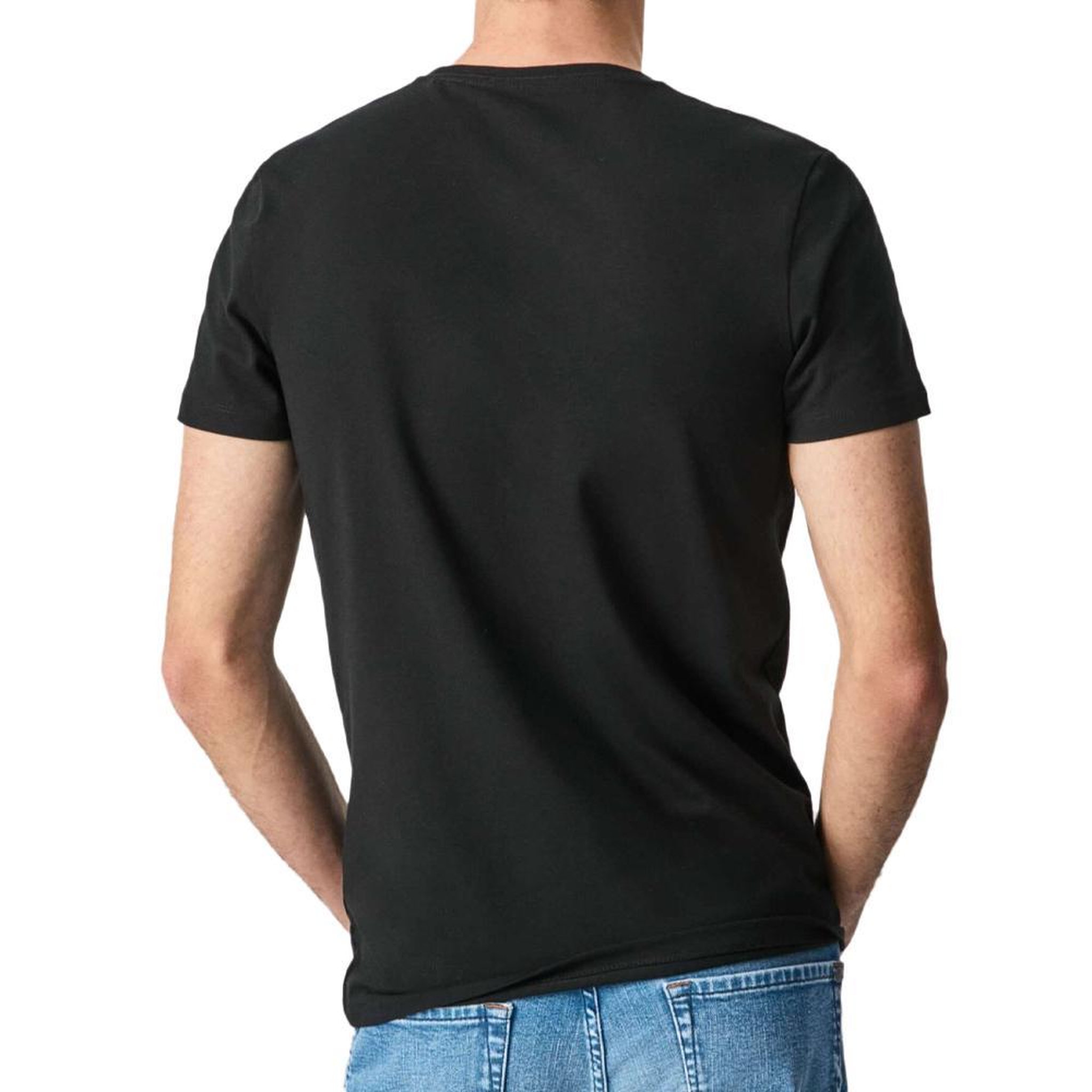 Voir la diapositive 2 : Pepe Jeans T-shirt Noir Homme Pepe Jeans Original Stretch N