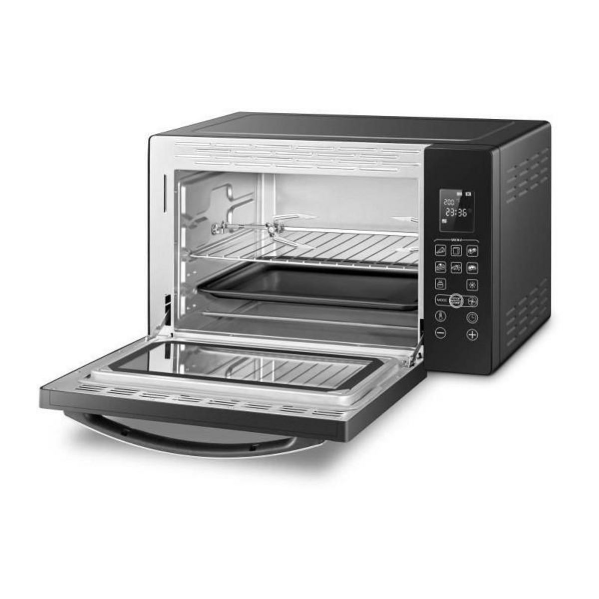 CONTINENTAL EDISON CONTINENTAL EDISON CEMF38DIG - Minifour electrique 38L noir  - 1600W - Rotissoire, Convection naturelle