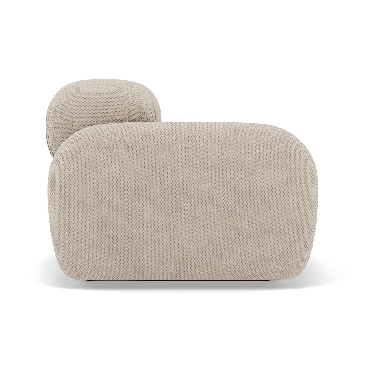 LISA DESIGN Penelope - module d'assise gauche en velours texturé