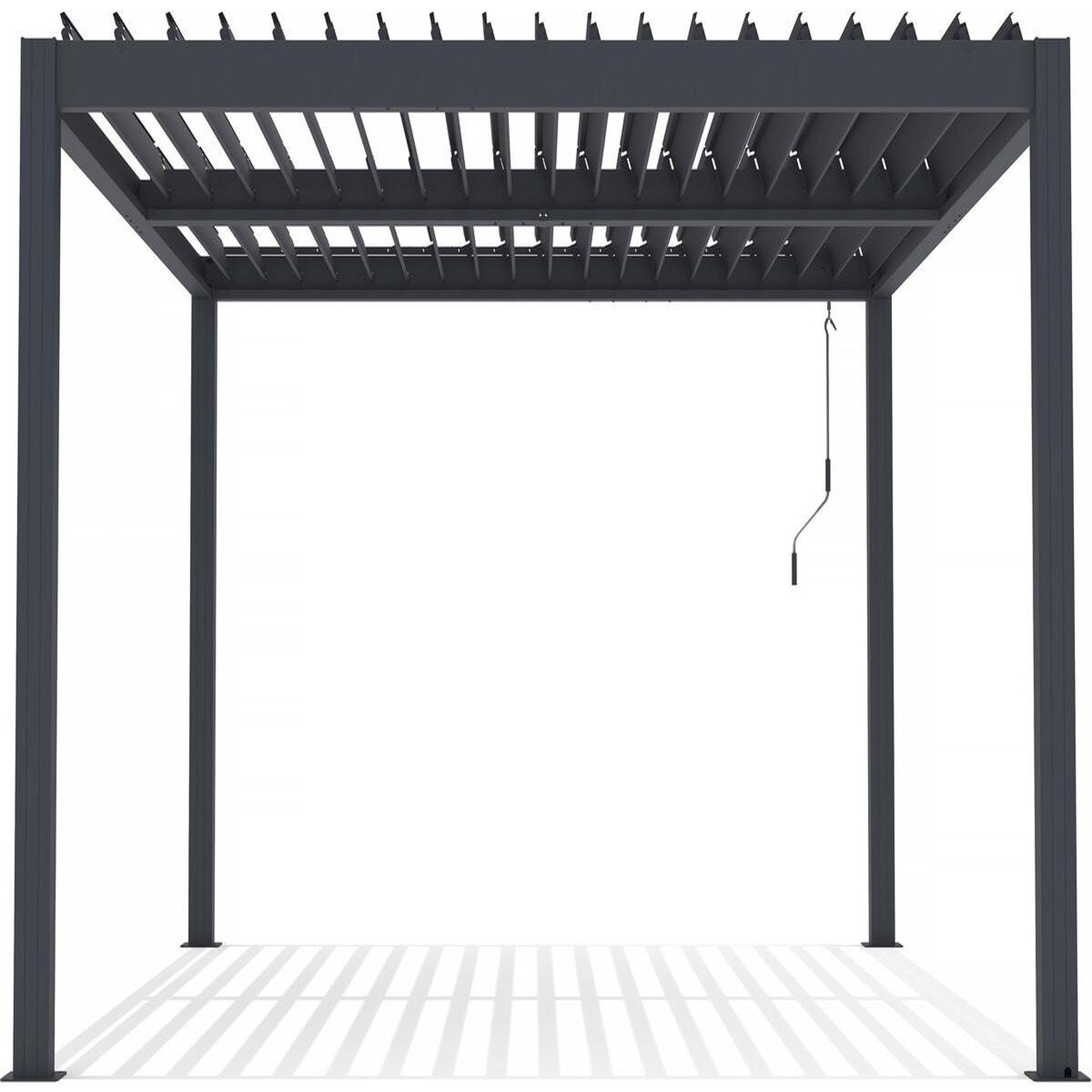 Voir la diapositive 1 : Habitat et Jardin Pergola bioclimatique en aluminium  windsor  - 3 x 4 m - anthracite