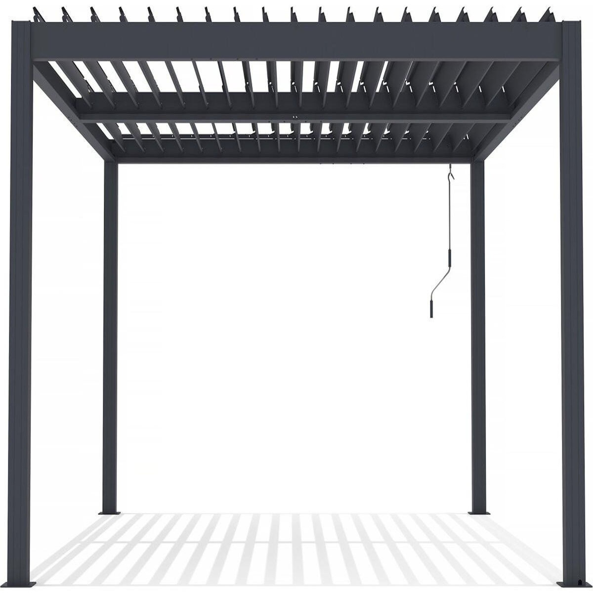 Habitat et Jardin Pergola bioclimatique en aluminium  Windsor  - 3 x 4 m - Anthracite