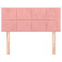 Voir la diapositive 3 : VIDAXL Tete de lit Rose 80x5x78/88 cm Velours