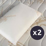 Voir la diapositive 2 : OLYMPE LITERIE OLYMPE LITERIE | Lot de 2 oreillers BAMBOO | Mousse avec mémoire de forme