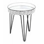 Voir la diapositive 1 : Paris Prix Table d'Appoint Déco  Holy  46cm Noir & Blanc
