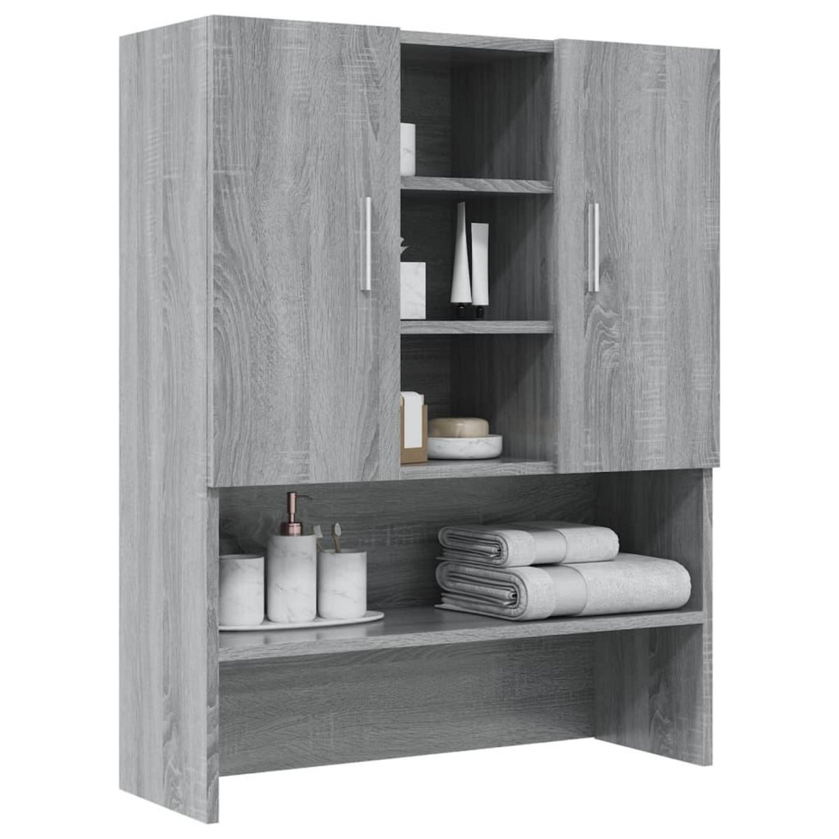VIDAXL Meuble pour machine a laver Sonoma gris 70,5x25,5x90 cm