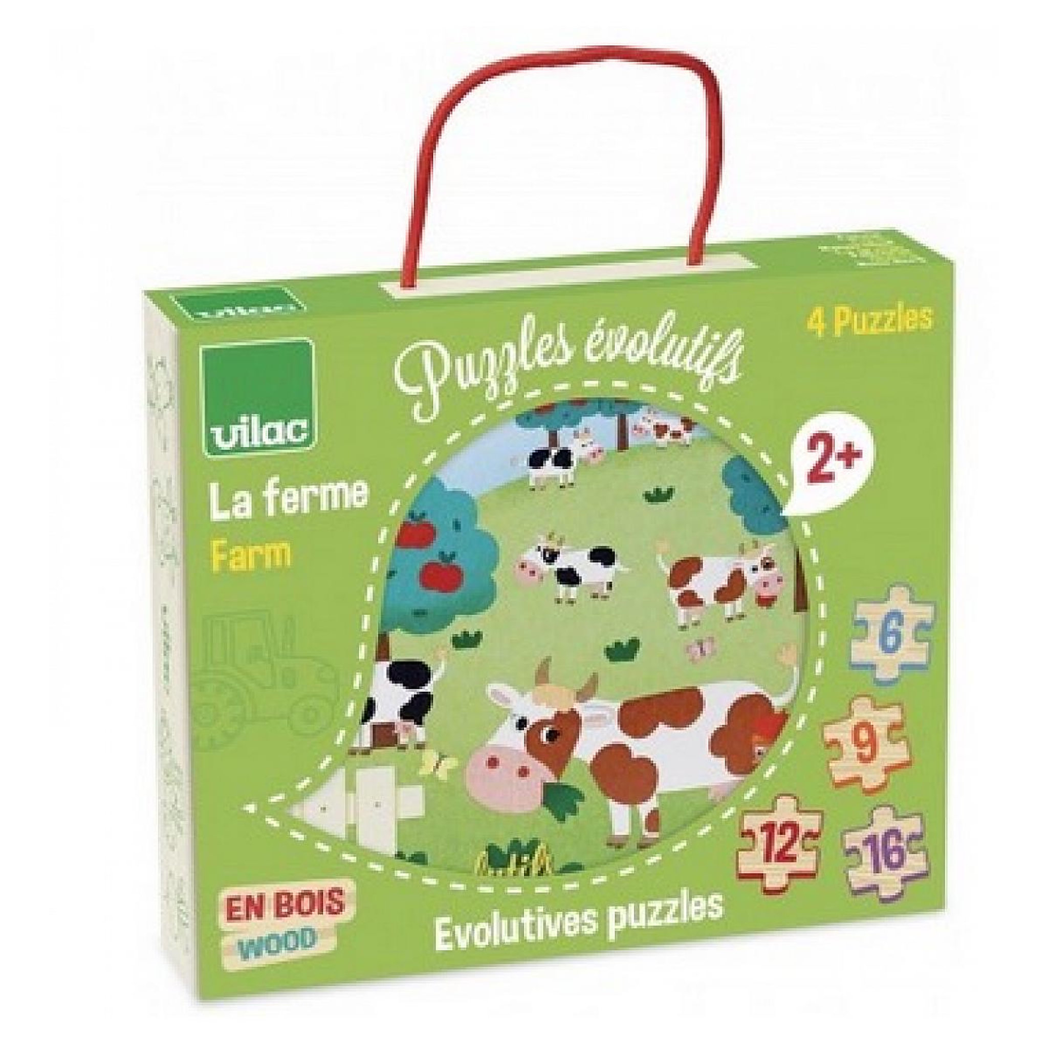 Vilac 4 puzzles evolutifs ferme