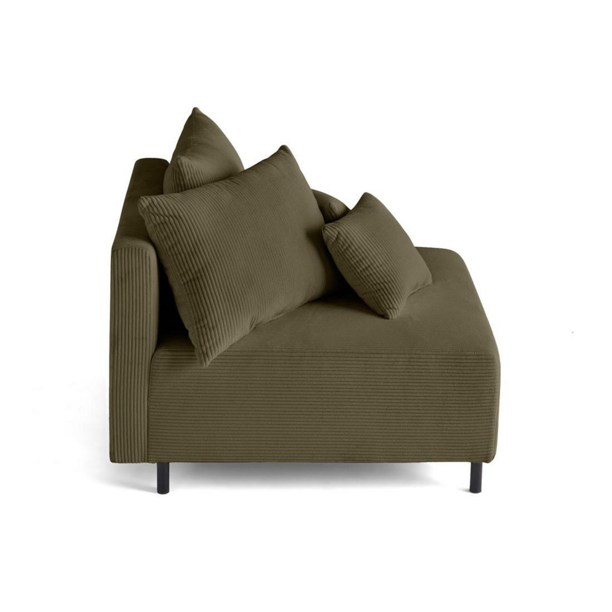 LISA DESIGN Edinburg - module d'assise - en velours côtelé