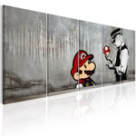 Paris Prix Tableau Imprimé  Mario Bros on Concrete. Coloris disponibles : Multicolore