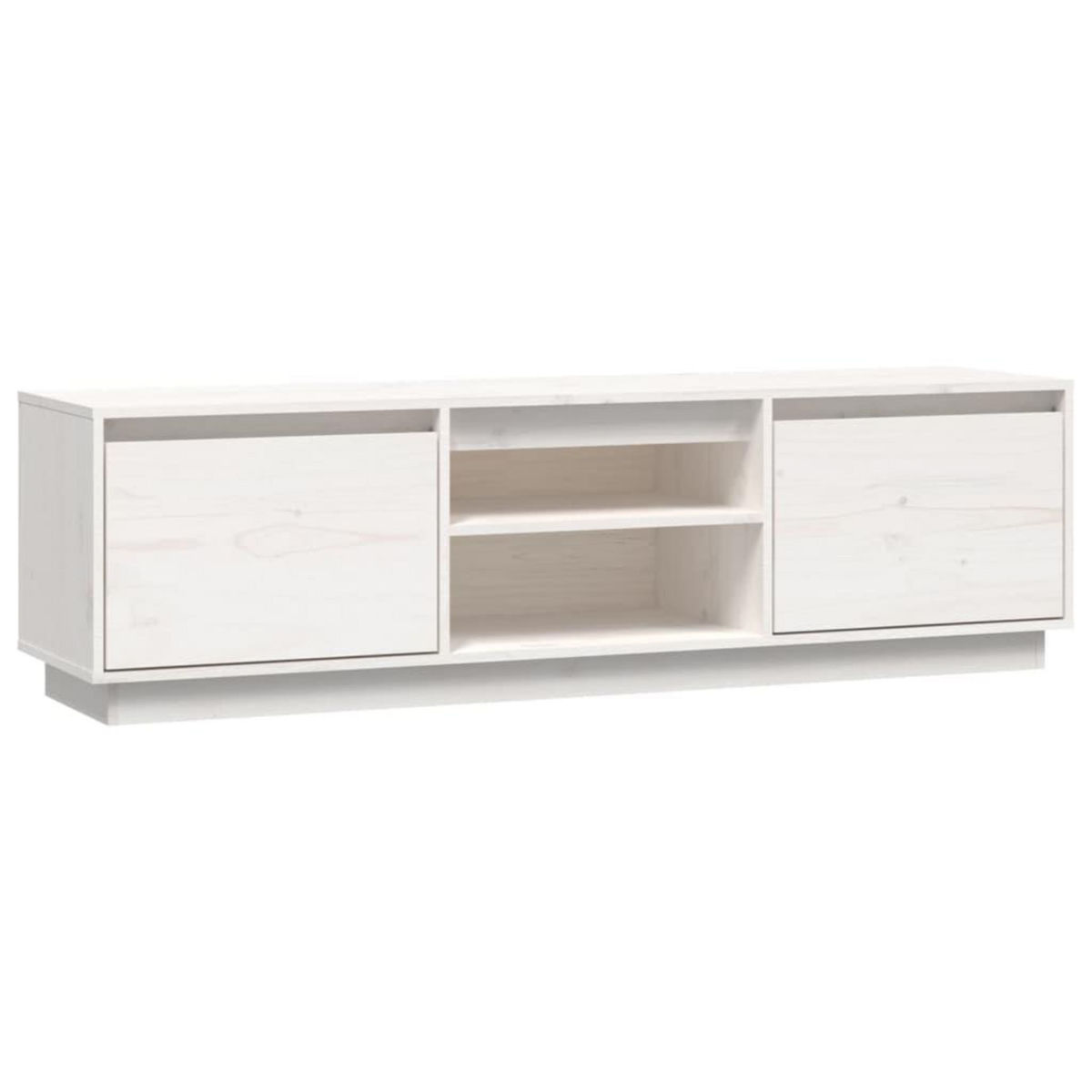 VIDAXL Meuble TV Blanc 140x35x40 cm Bois de pin massif