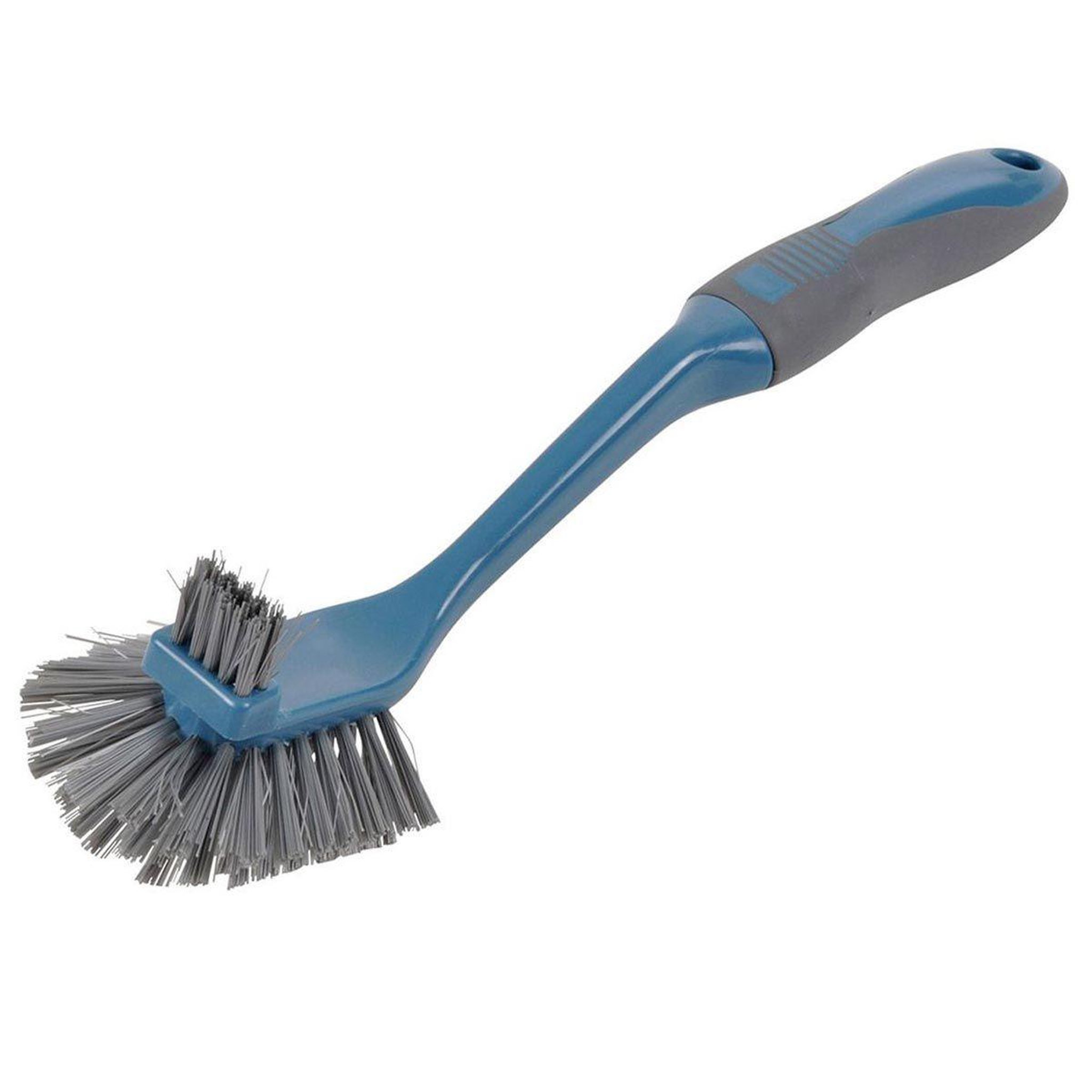 HOMEA Brosse vaisselle  grattoir  30cm anthracite & bleu