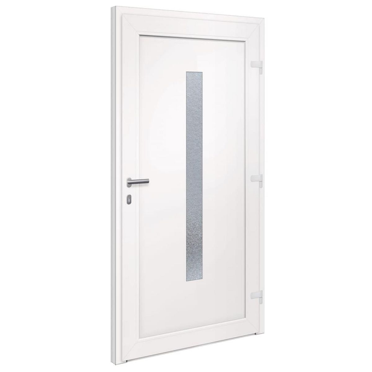 VIDAXL Porte d'entree Blanc 108x200 cm PVC