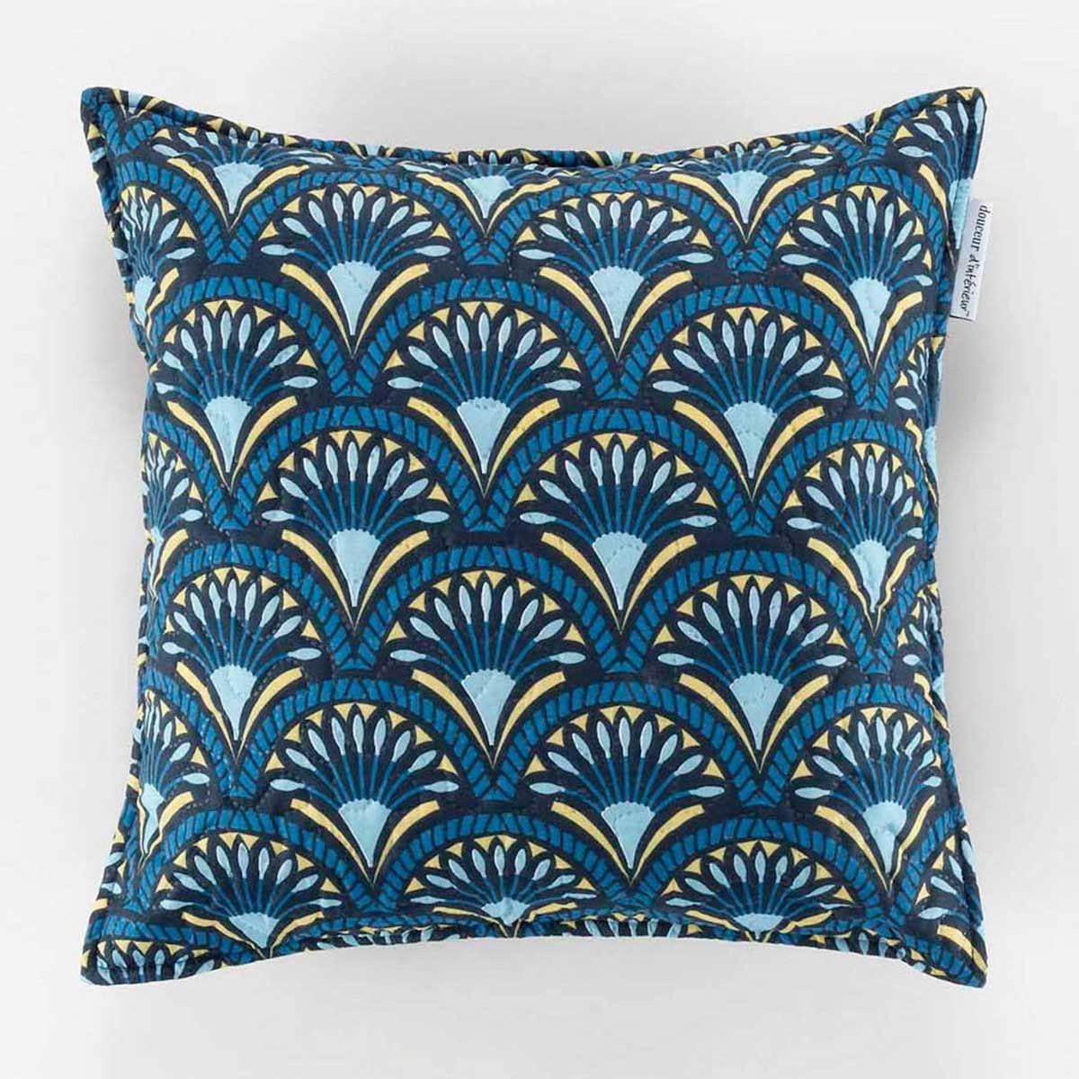 Paris Prix Housse de Coussin à Motifs  Come  60x60cm Bleu