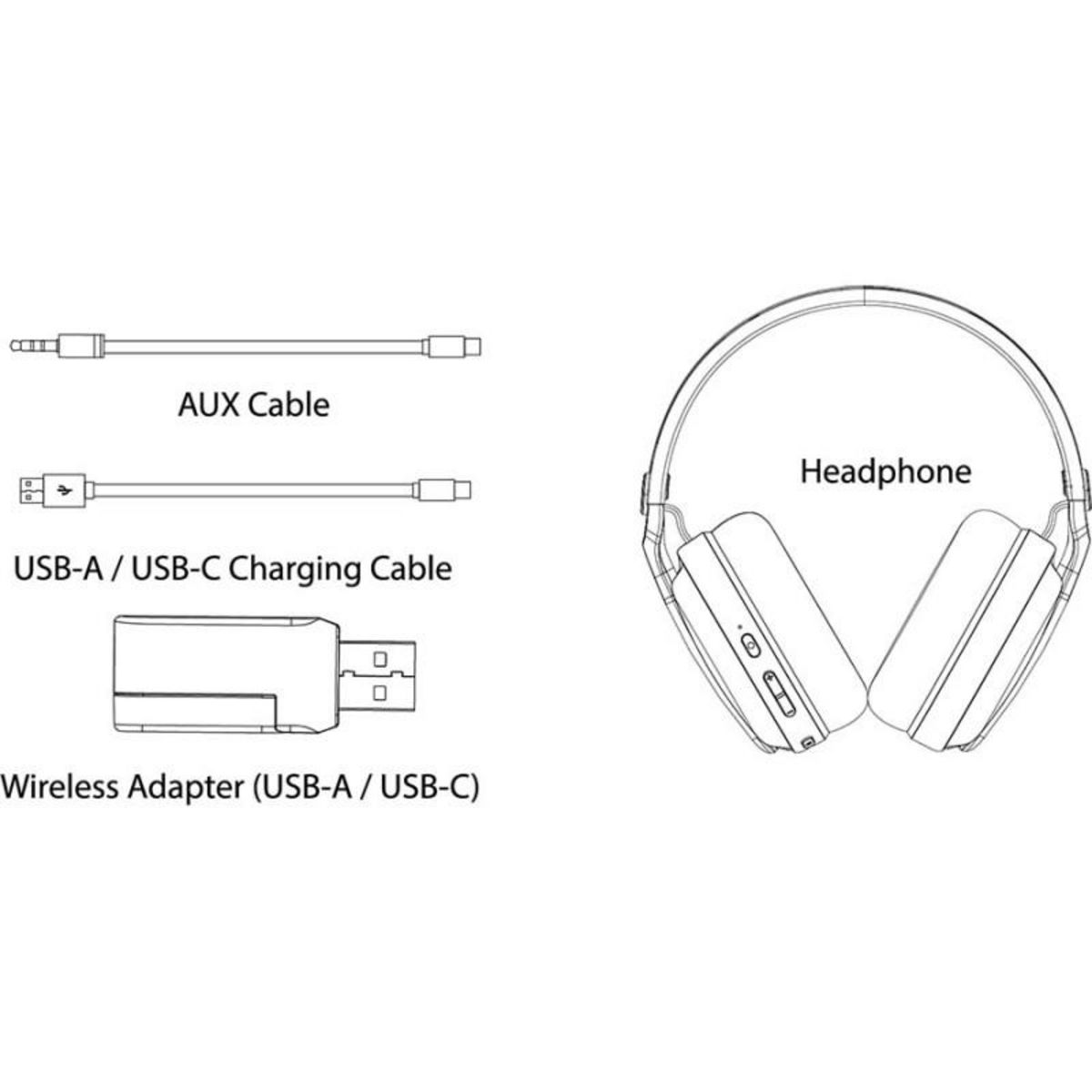 Subsonic Casque audio gaming LED Vektra - Noir