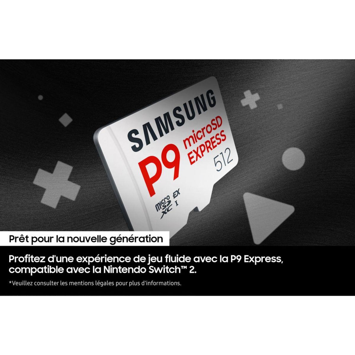 Samsung Carte Micro SD 256Go P9 Express Classe U3 V30 A1