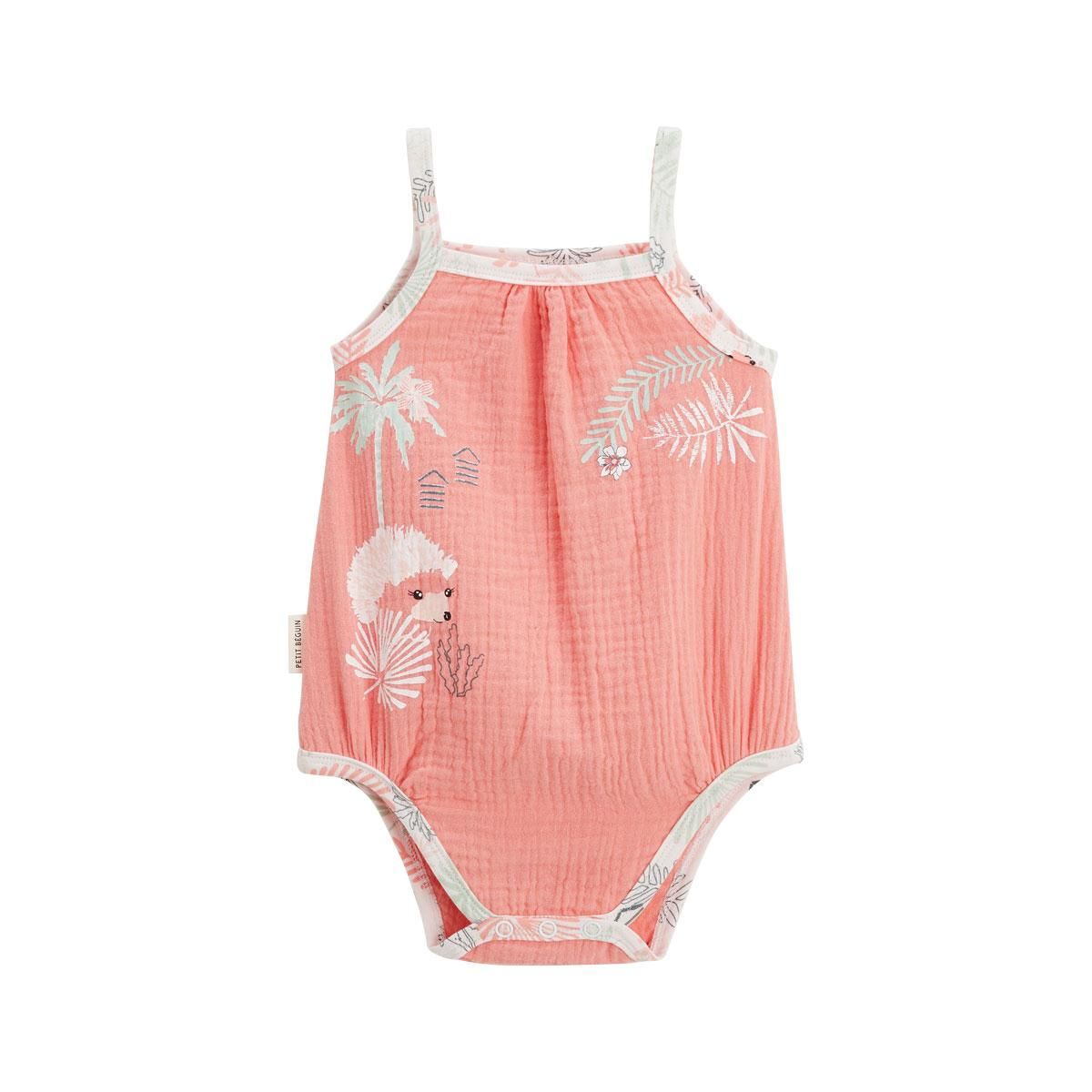 Petit Béguin Lot de 2 bodies bébé à bretelles Cilaos