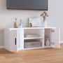 Voir la diapositive 3 : VIDAXL Meuble TV Blanc 100x35x40 cm Bois d'ingenierie
