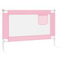 Voir la diapositive 4 : VIDAXL Barriere de securite de lit d'enfant Rose 100x25 cm Tissu