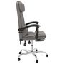 Voir la diapositive 4 : VIDAXL Fauteuil de massage inclinable de bureau Taupe Tissu