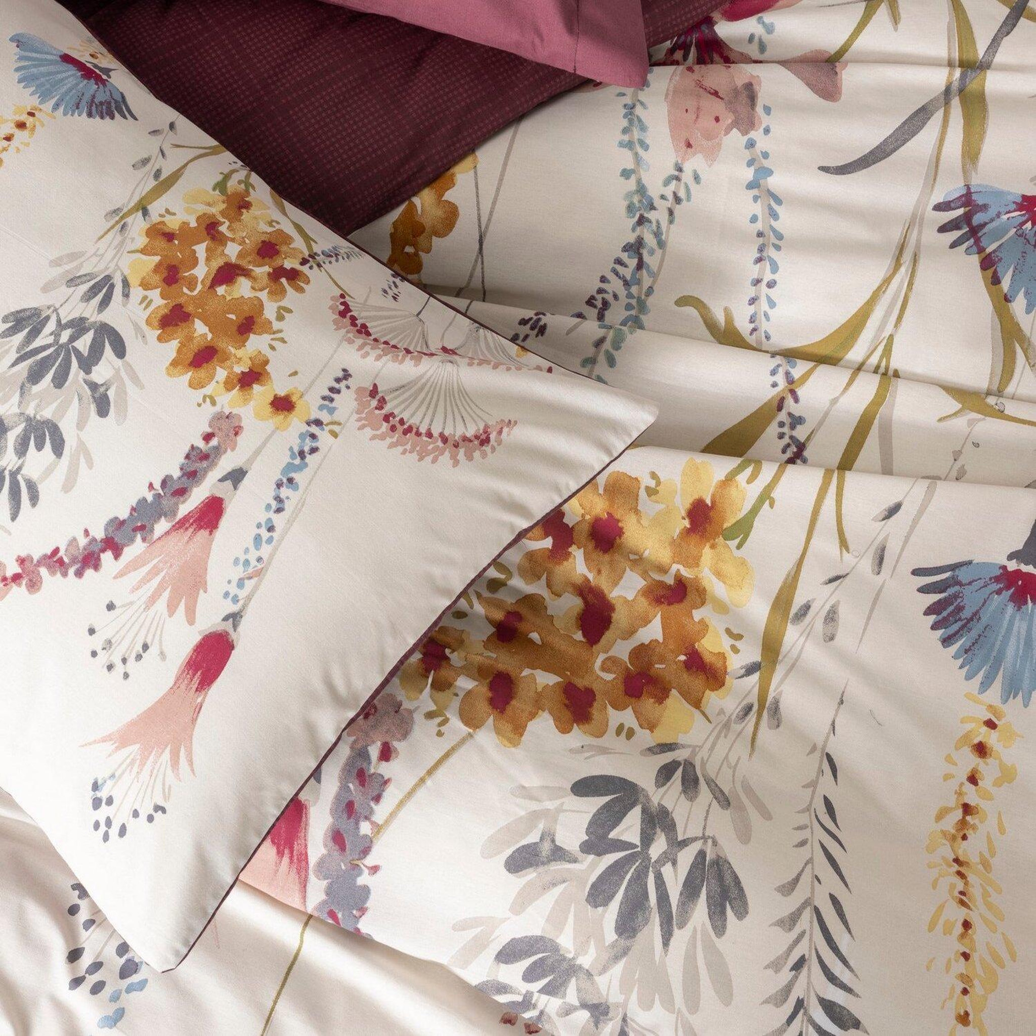 Voir la diapositive 2 : Home collection Parure housse de couette avec taie(s) 100 % coton Flos