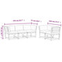 Voir la diapositive 6 : VIDAXL Salon de jardin 5 pcs avec coussins cire marron bois pin massif