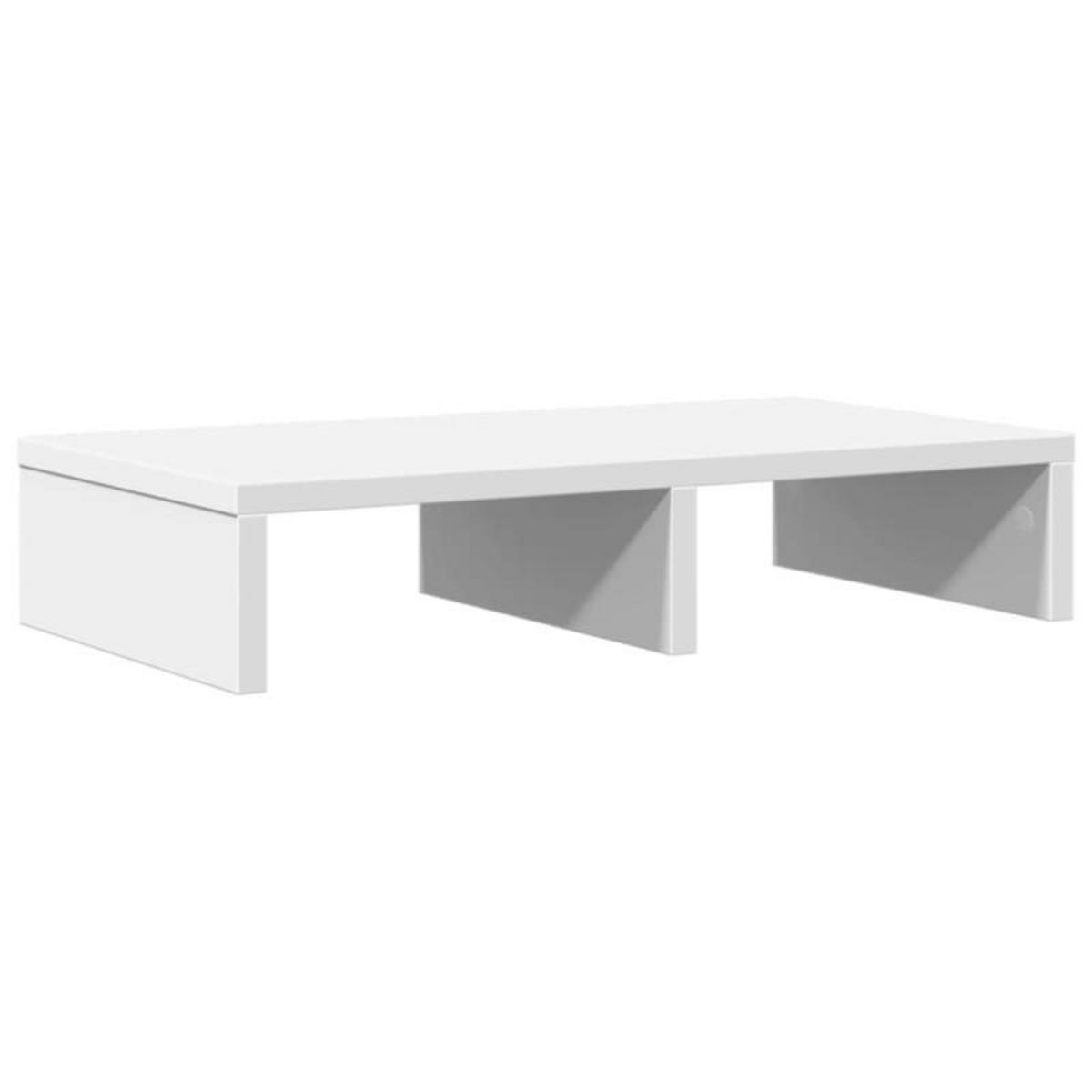 VIDAXL Support de moniteur blanc 50x27x10 cm bois d ingénierie