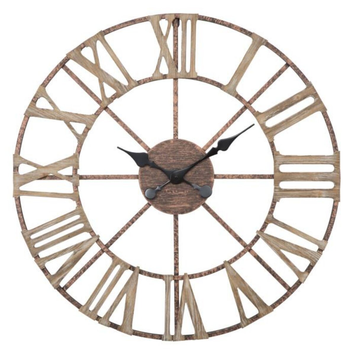 Paris Prix Horloge Murale en Métal  Plus  71cm Marron