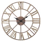Paris Prix Horloge Murale en Métal  Plus  71cm Marron
