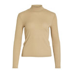 Vila T-shirt Manches Longues Beige Femme Vila Elsea. Coloris disponibles : Beige