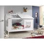 Voir la diapositive 4 : Paris Prix Pack - Lit Cabane Enfant & Sommier  Housebed II  90x200cm Blanc