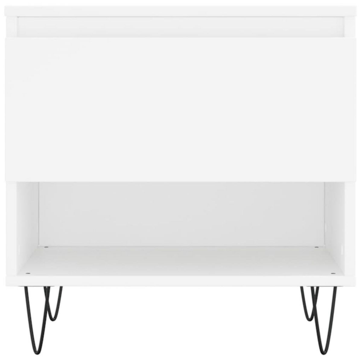 VIDAXL Table basse blanc 50x46x50 cm bois d'ingenierie