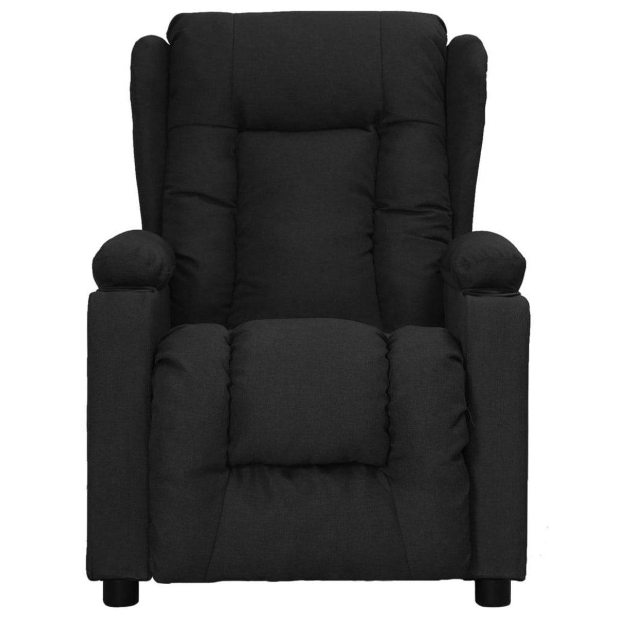 VIDAXL Fauteuil Noir Tissu