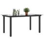 Voir la diapositive 4 : VIDAXL Table de jardin Noir 150x90x74 cm Aluminium et verre