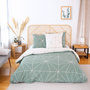 Voir la diapositive 1 : Home collection Parure housse de couette 100%coton bio 57fils milo