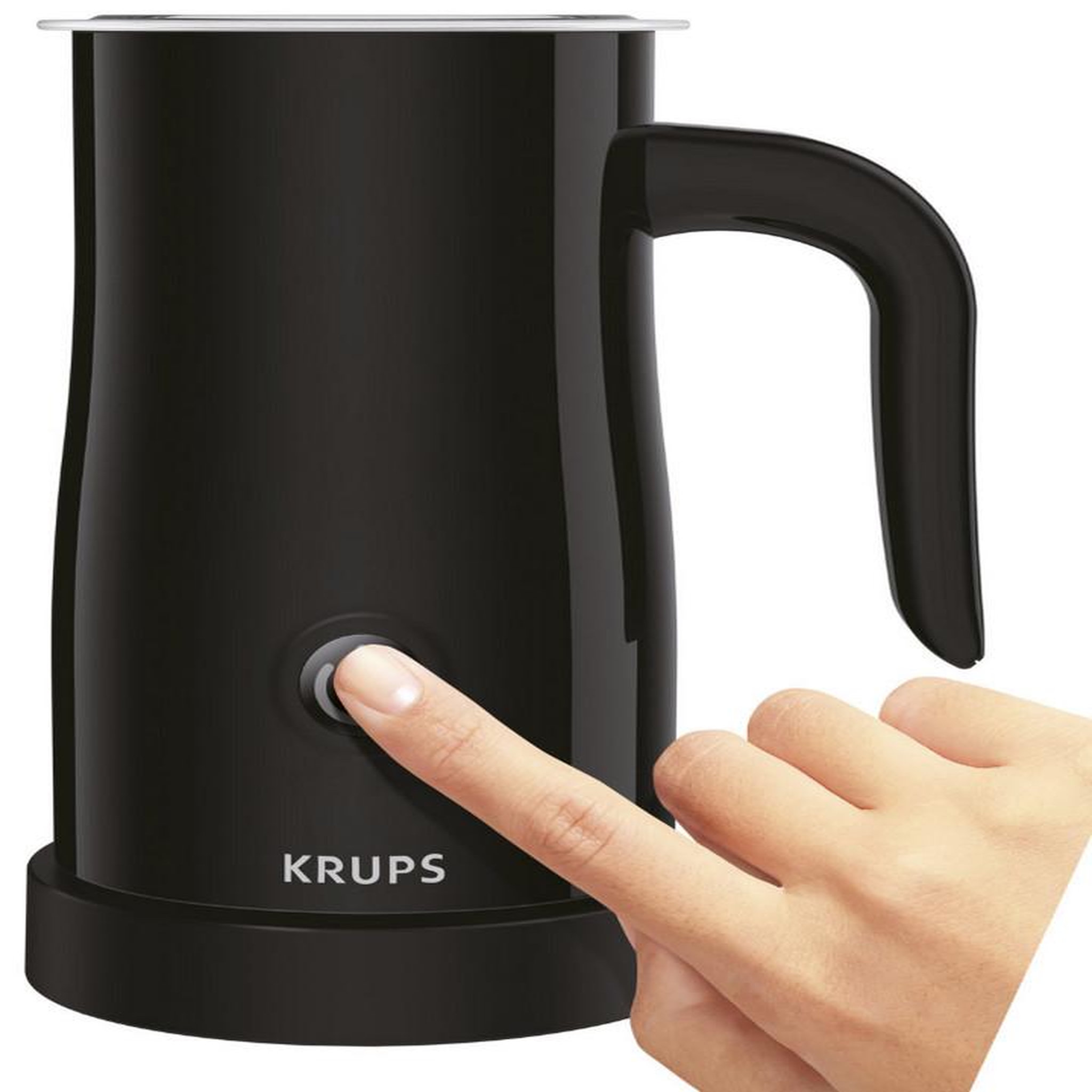 Voir la diapositive 4 : KRUPS Emulsionneur de lait 500w 0.3l noir - xl100810