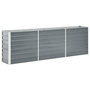 Voir la diapositive 1 : VIDAXL Lit sureleve de jardin Acier galvanise 240x40x77 cm Gris