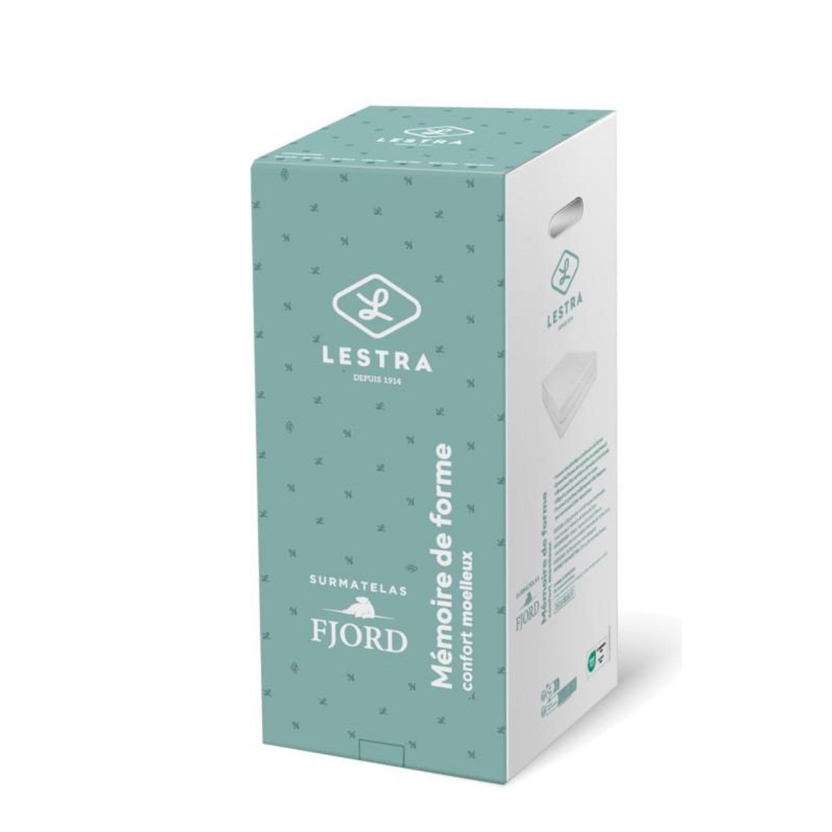 LESTRA Surmatelas Lestra Fjord à mémoire de forme 80 x 200 cm Lestra