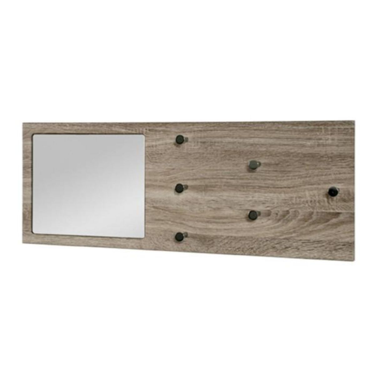 Paris Prix Patère Murale & Miroir Design  Bora  80cm Naturel