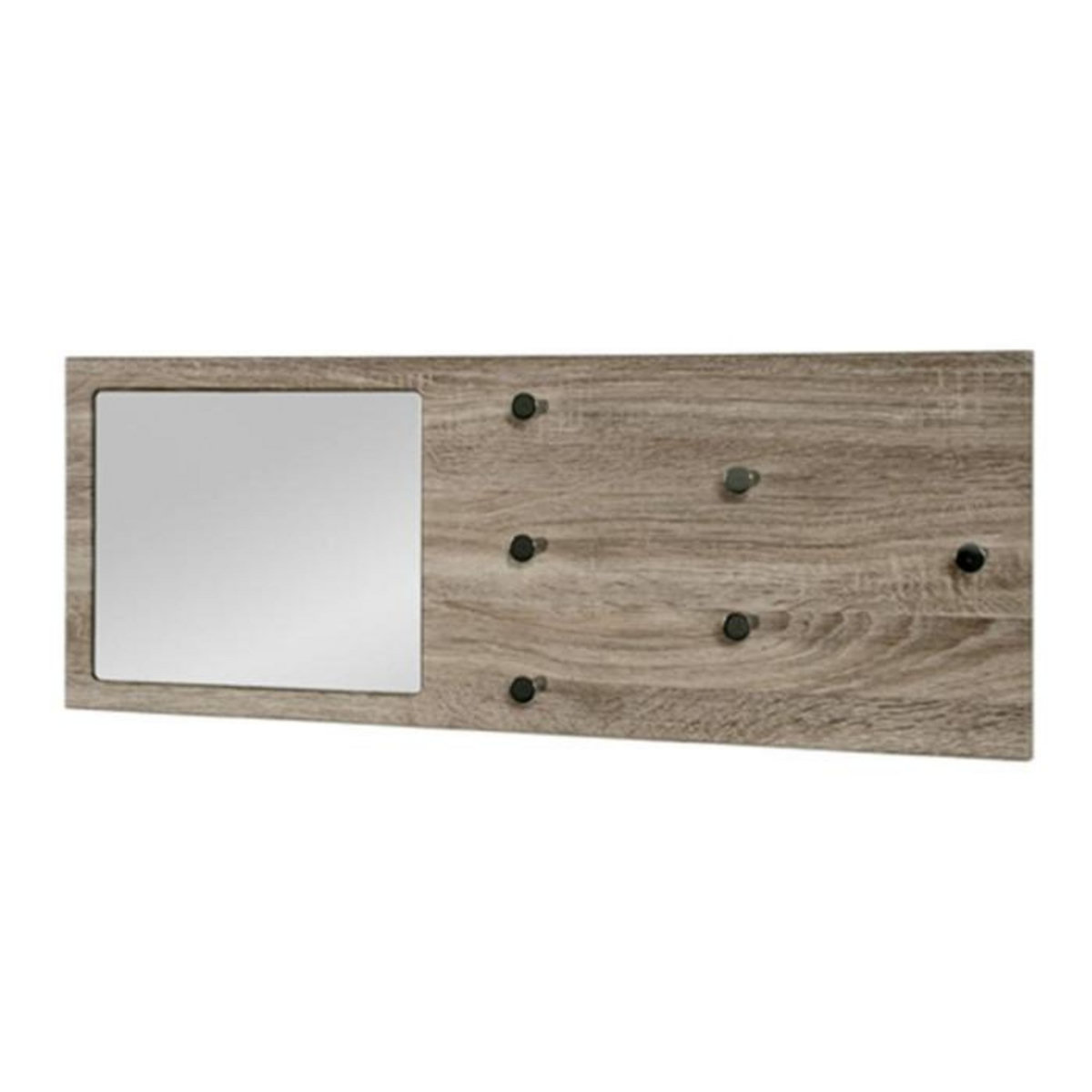 Paris Prix Patère Murale & Miroir Design  Bora  80cm Naturel