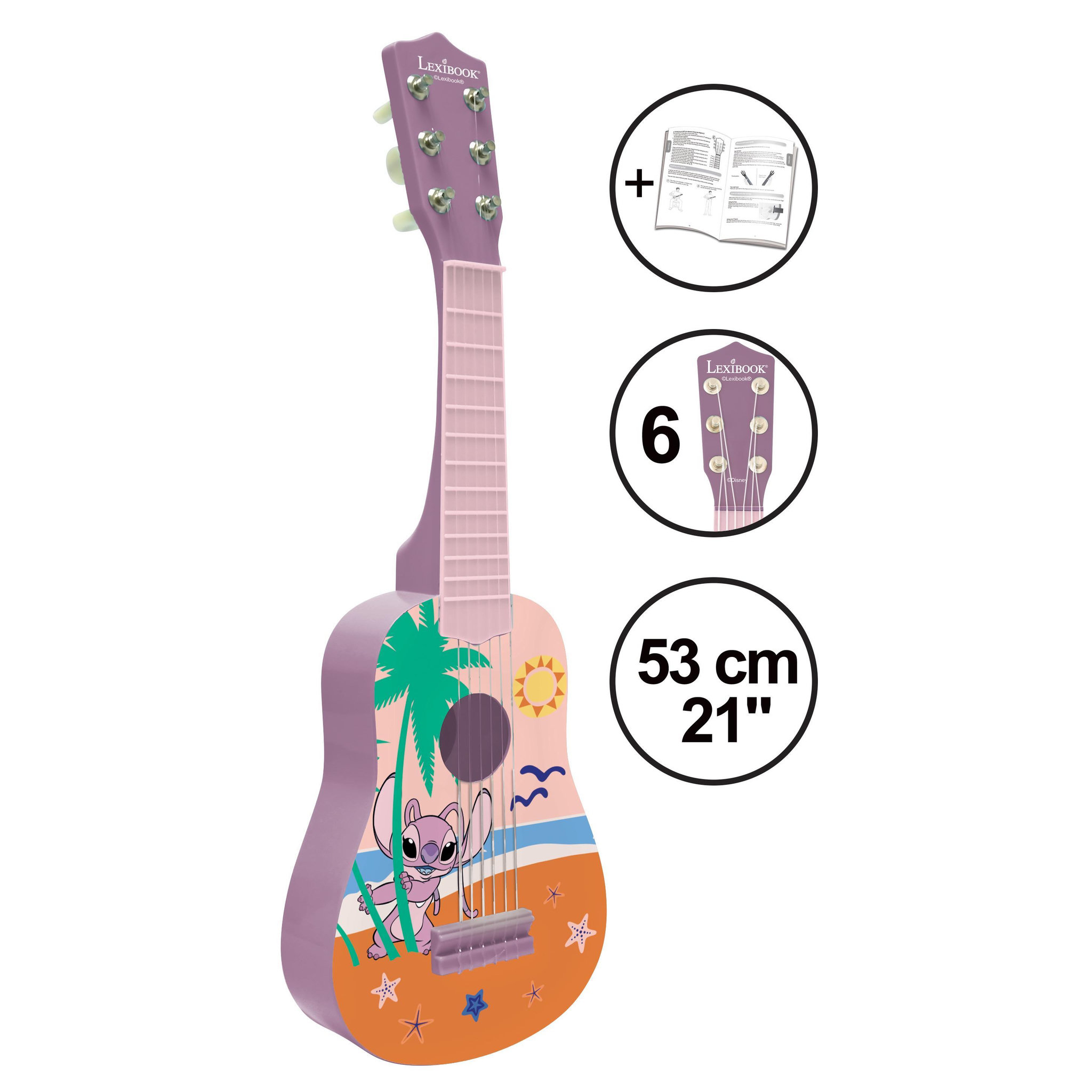 Voir la diapositive 2 : Lexibook Ma Première Guitare Angel Stitch