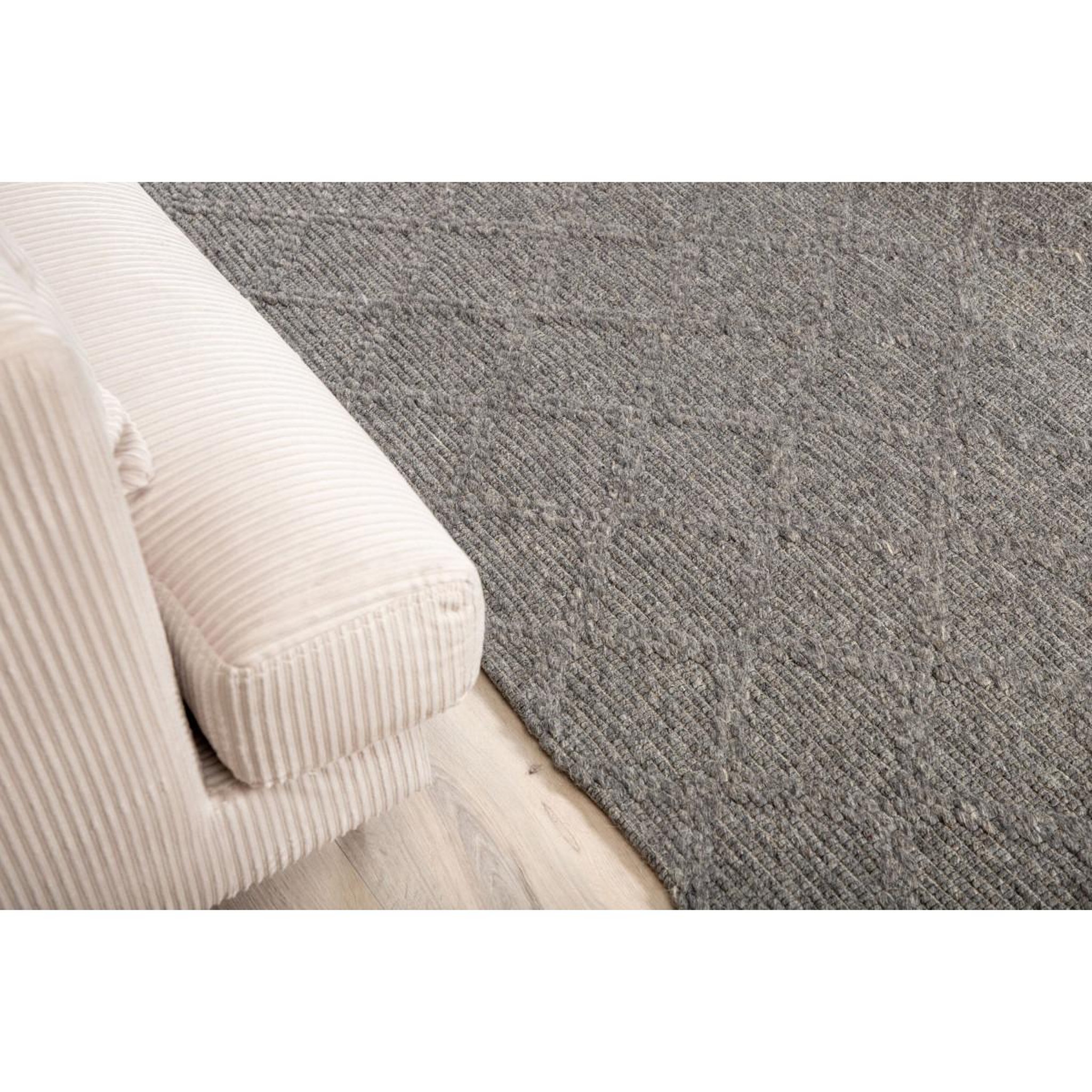 Voir la diapositive 6 : Paris Prix Tapis déco en laine  cloudy  200x300cm gris