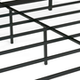 Voir la diapositive 6 : ID MARKET Cadre de lit double TULSA 140x190 cm sommier plateforme en métal noir 35 cm