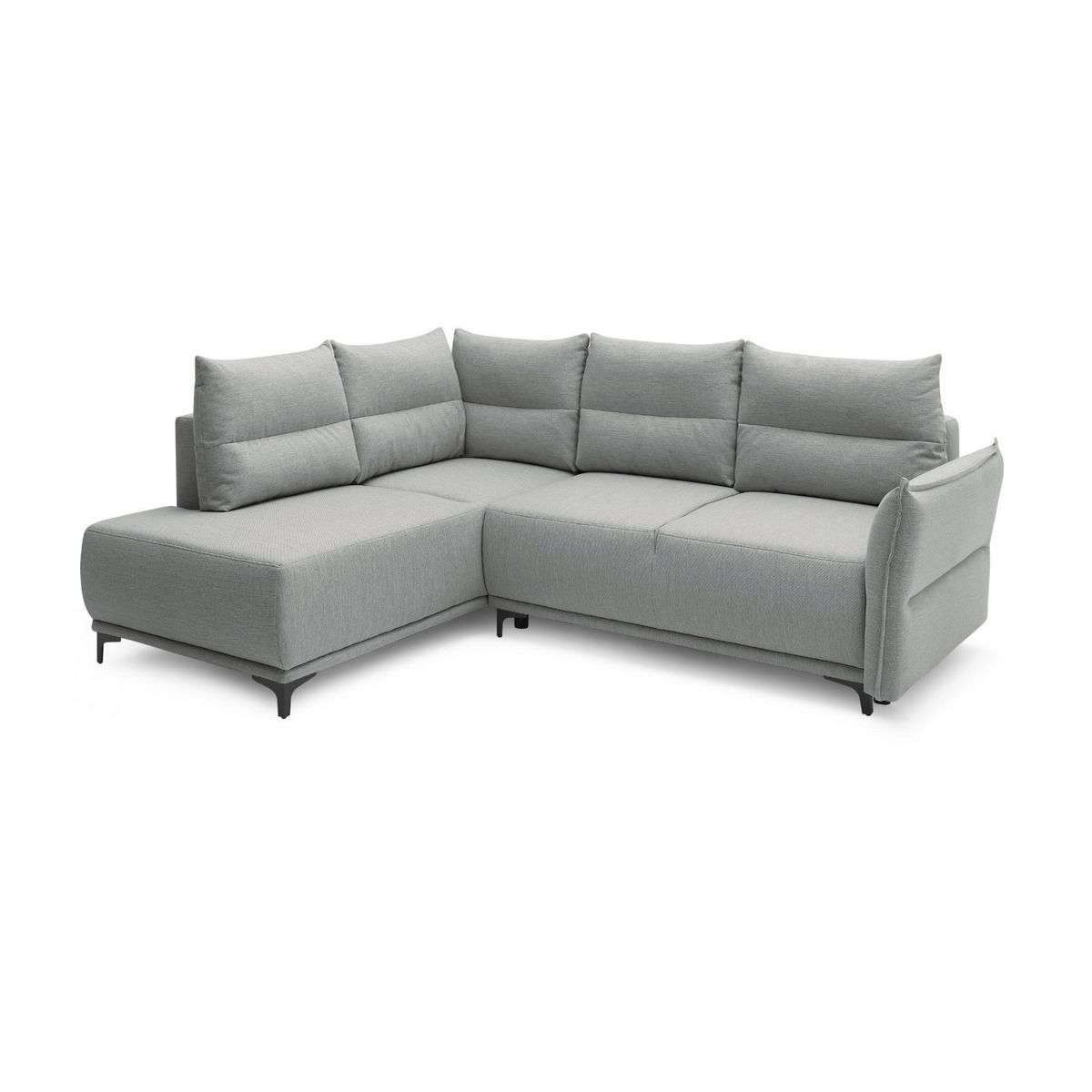 LISA DESIGN Arya - canapé d'angle convertible - avec coffre - 5 places - style contemporain - gauche