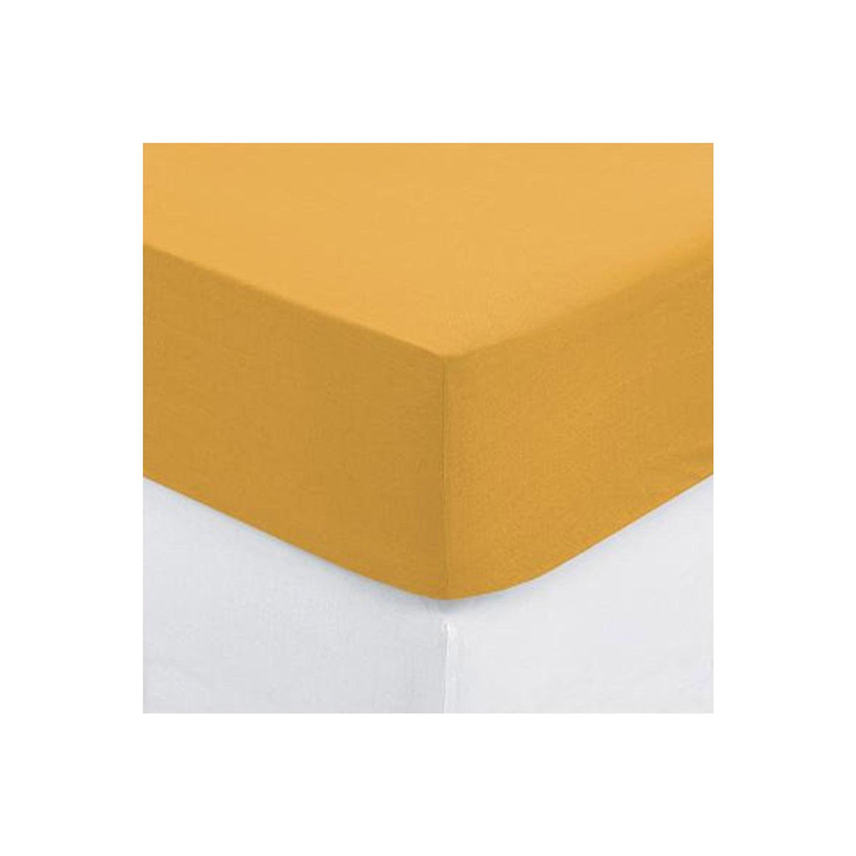 ATMOSPHERA Drap Housse  Intérieur  90x190cm Ocre
